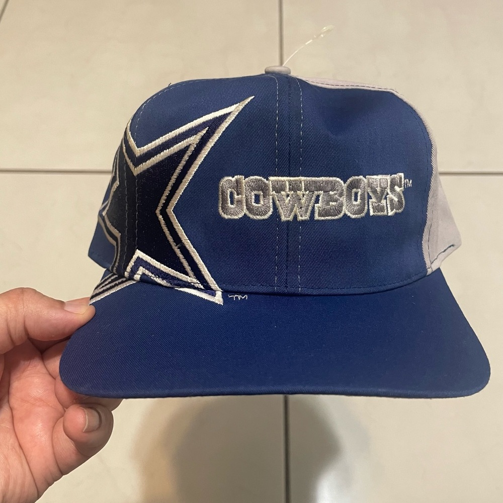 Rare Vintage 90s Dallas Cowboys East Port Big Logo Snapback Hat Cap NFL